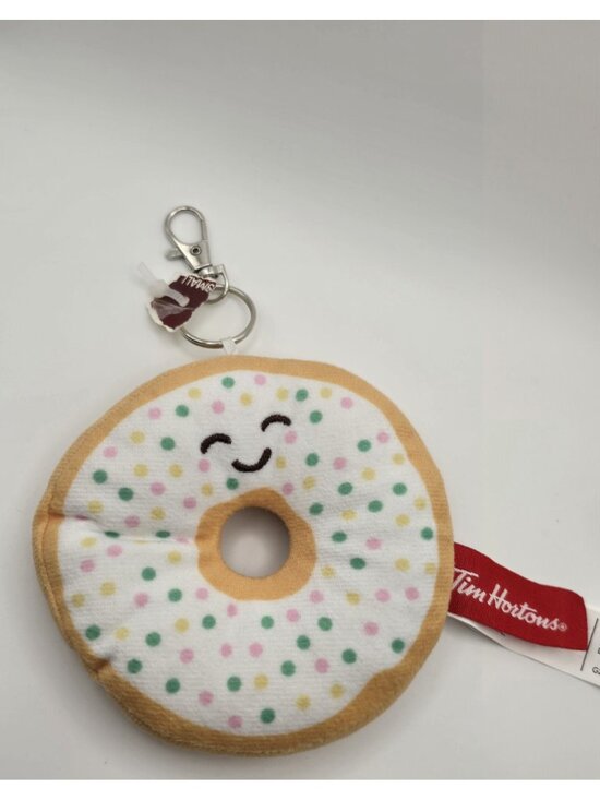 Tim Hortons Other - Tim Hortons Bag Charm Plush Sprinkle Vanilla Donut 2024 Canadian Exclusive
